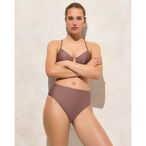 NWT J. CREW Hallie Bikini Bottom in Classic Sculpt Smoky Willow Wood Small
